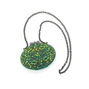 Christian Louboutin Mina Burma Strass Crystals Spotlight Clutch Minaudiere Bag